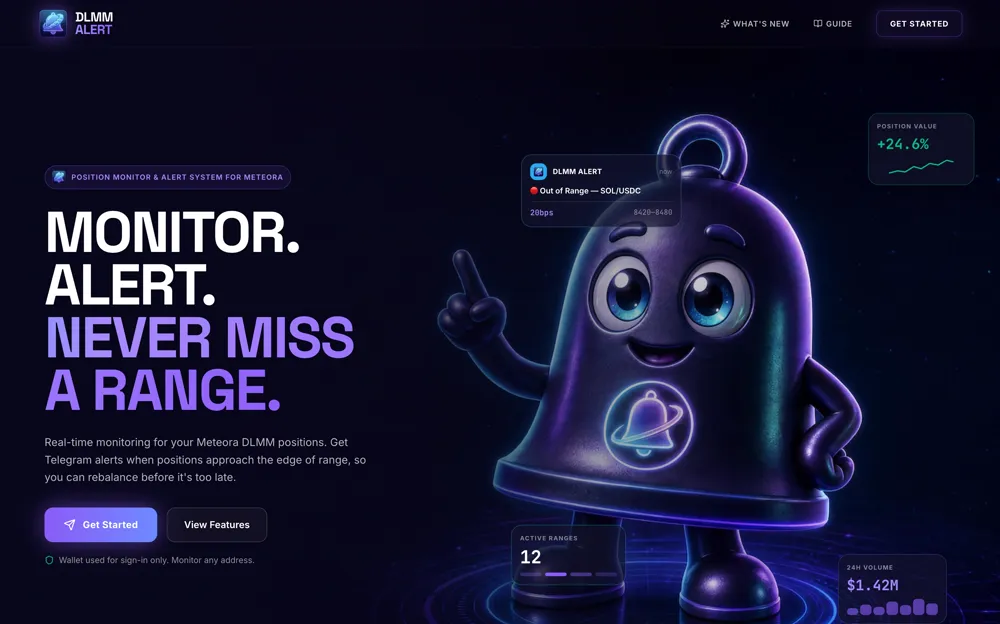 DLMM Alert screenshot