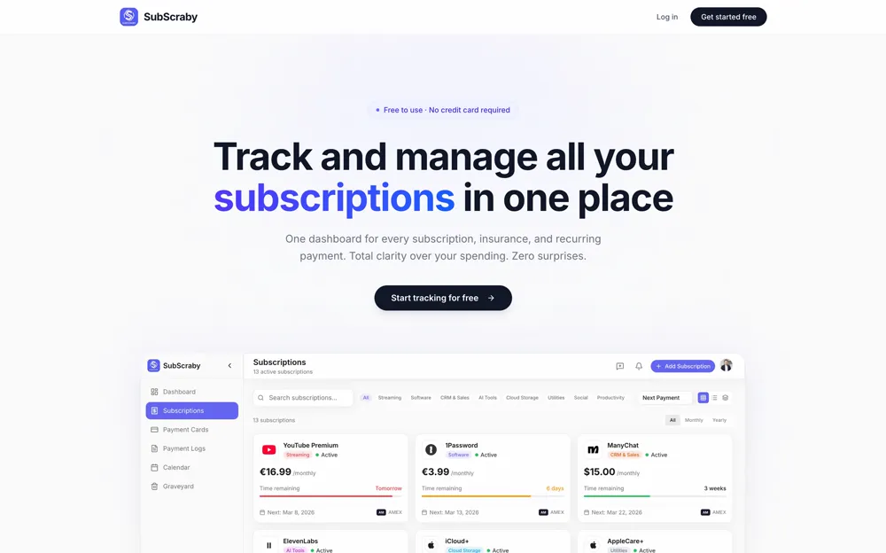 Subscraby screenshot