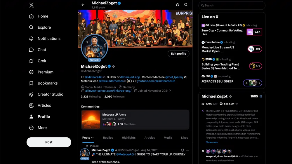 My X profile